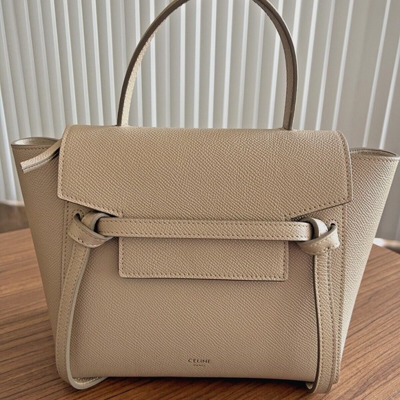 Authentic Celine Nano Belt Bag In Taupe - Picture 1 of 14